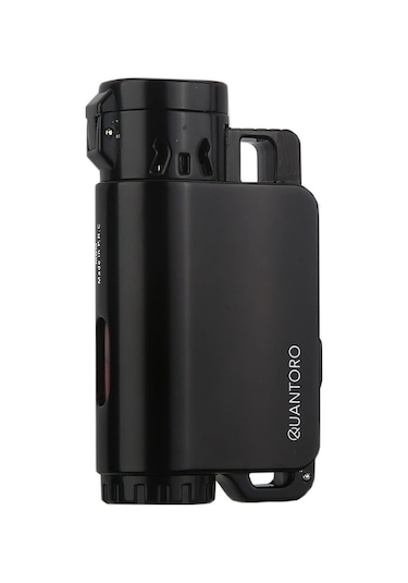 Quantoro 3 Torch Pürmüz Siyah Metal Puro Çakmağı - Trz1026