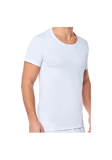 6 Adet Mevsim Erkek Penye Bisiklet Yaka Fanila Atlet 34302