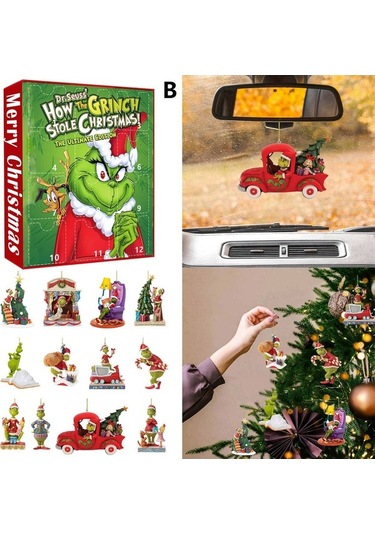 Xianwen Geeroyoo Yaratıcı Noel Ağacı Aksesuarı: Yeşil Tüylü