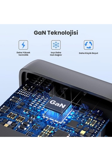 Gar322 Pd65w Şarj Cihazı - 2m Type-c To Type-c Data Kablosu - Hızlı Şarj - Siyah
