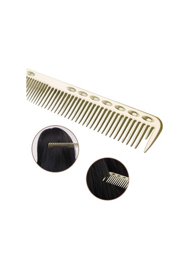 Kuaförlük İçin 2 Paket Anti-statik Paslanmaz Çelik Saç Tarağı