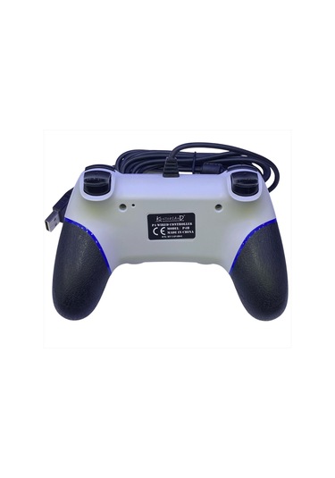 Kontorland - Ps4 Ve Pc Uyumlu Titreşimli Kablolu Oyun Kolu Gamepad P4h - Beyaz