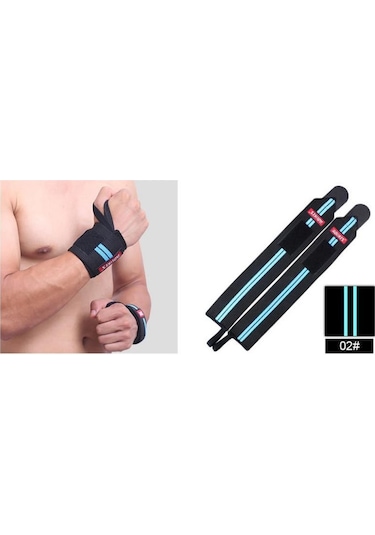 Bır Boyut-1 Parça Ayarlanabilir Ağırlık Kaldırma Kayışı Fitness Salonu Spor Bilek Wrap Bandaj El Desteği Bileklik 6 Renkler-5 Çok Renkli