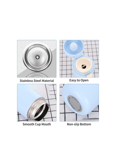 Ruicoo "400ml Paslanmaz Çelik Termos: Sızdırmaz, Taşınabilir, 12 Saate Kadar Sıcak/soğuk Tutar" 112 Karakter Bej