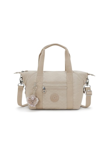 Kıplıng Art Mini Küçük Boy Omuz Çantası Bej Sıgn Beıge Emb Bej