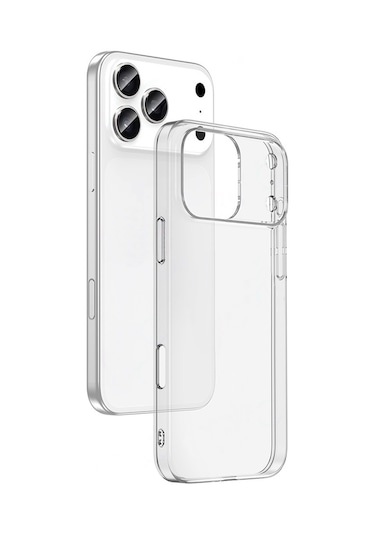 Adige Iphone Uyumlu 17 Pro Kılıf Silikon Kamera Lens Koruyuculu Şeffaf Azn