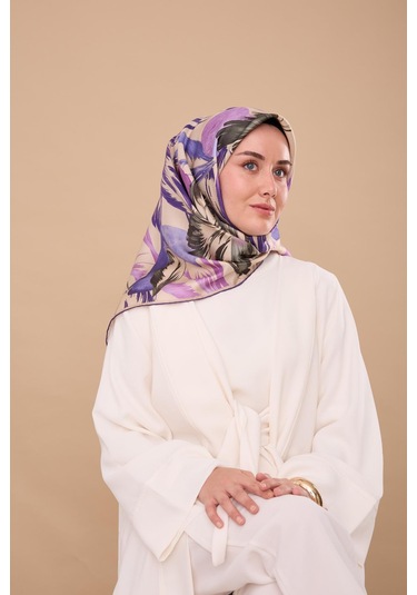 Silk Home Twill İpek Eşarp 11480-71 Taş, Pembe, Mor, Yeşil, Koyu Yeşil