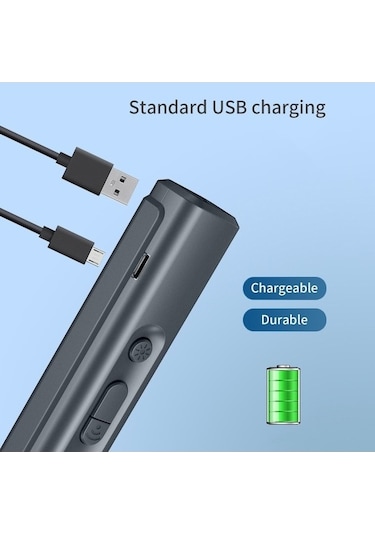 Maoyaya Hallow Ultrasonik Köpek Kovucu Usb Şarjlı Köpek Sürücü, Gri Ra