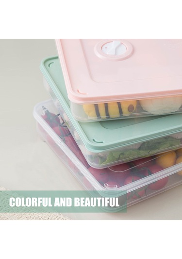 Kangvka Büyük Kapasiteli Yiyecek Depolama Kutusu - Gıda Grubu Pp Malzeme İle Donmuş Yiyecekleri Muhafaza Eden Camurlu Derin Dondurucu Dolabı Organizatörü Diğer