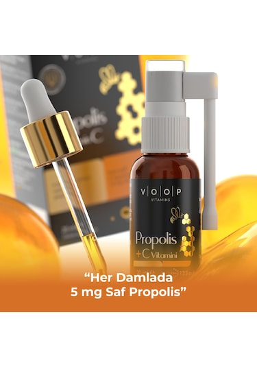 Voop Propolis + C Vitamini Sprey-Damla 20 ML