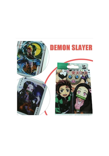 İskambil Kağıdı Anime Demon Slayer Poker Oyun Kartı 54 Adet