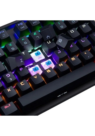 Hadron G509b Kablolu Oyuncu Mini Klavye Mekanik Blue Switch Rgb Q Siyah