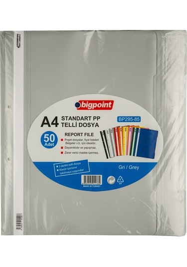 Bigpoint Telli Dosya Gri 50'li Paket X 2 Paket