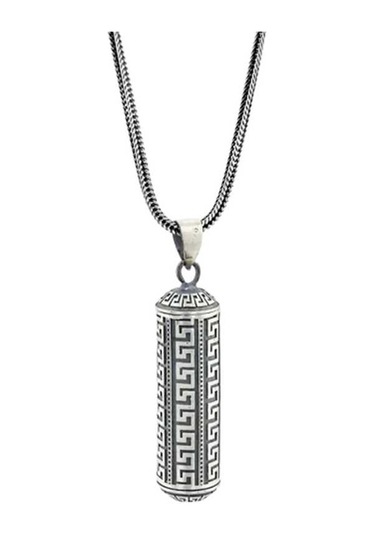 Himarry Gümüş İçi Açılabilen Muska Kabı Cevşen Kolye Beyaz