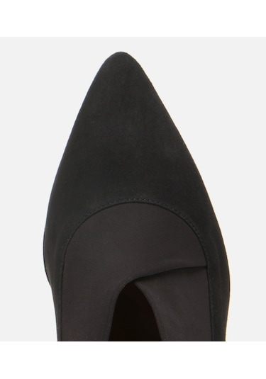 Hotiç Kadın Süet Deri Streç Detaylı İnce Topuklu Stiletto 01ayh315480a100 01ayh315480a100 Siyah