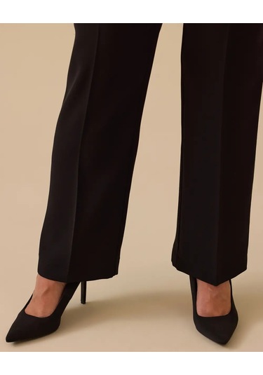 Büyük Beden Düz Paça Klasik Pantolon Gala-xi Siyah