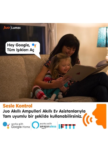 Juo Lumex Akıllı Ampul 9W Led Rgb Wifi & Bluetooth