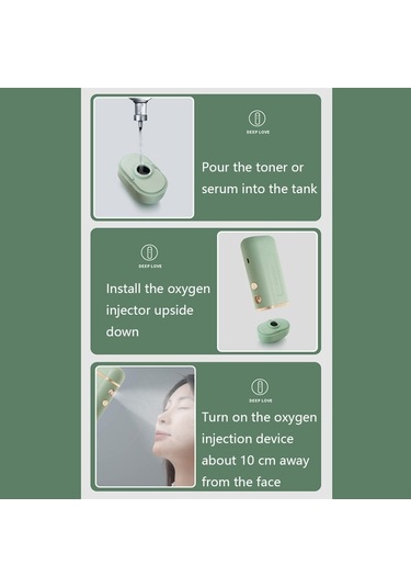 Sones Yc168 Taşınabilir Yüksek Basınçlı Nano Oksijen Enjektörü Pembe