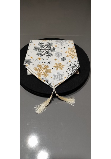 Kar Tanesi Desenli Amerikan Servis Runner Ve Supla Takımı