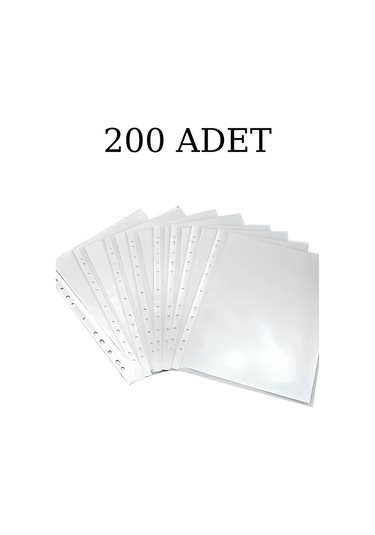 N'pratik Şeffaf Poşet Dosya - 2 Paket 200 Adet Dayanıklı Ve Kullanışlı