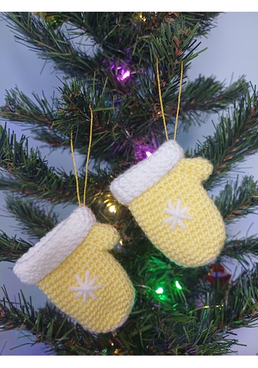 Yılbaşı Ağacı Süsü Eldiven -2 Adet 002