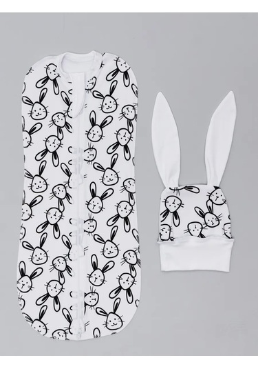 Allbaby Şapka İle Birlikte Fermuarlı Peçete-kozon 311011046 Beyaz