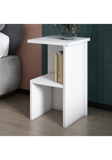Roisin Modern Çok Amaçlı Komodin & Yan Sehpa Beyaz