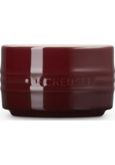 Le Creuset Seramik Ramekin, Istiflenebilir Lüks Sunum Kase Bordo