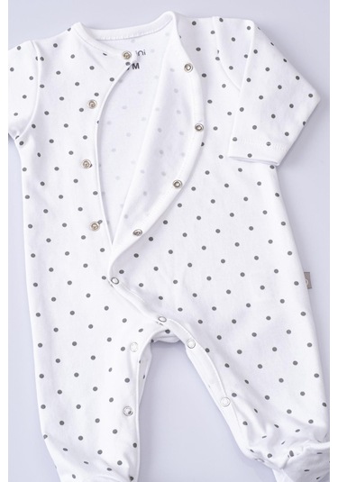 Boumini Bebek Patikli Tulum Gri Puantiyeli-gri Puantiye Gri