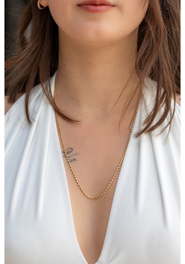 14 Ayar Altın Simli Zincir Kolye 1.70 Mm