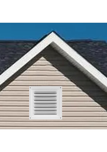 Suntek Metal Havalandırma Kapağı Yoğun Izgara 25cmx25cm-beyaz