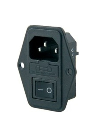 Power Soket Erkek Anahtarlı+Fuseli Kulaklı As-10E