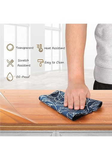 Şeffaf Pvc Masa Örtüsü 0,80 Mm