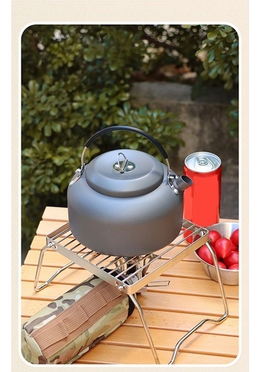 Ulzyvf Taşınabilir Paslanmaz Katlanır Kamp Kamp Izgarası Izgarası Izgarası Gümüş Çelik Ateşi Bb Gümüş