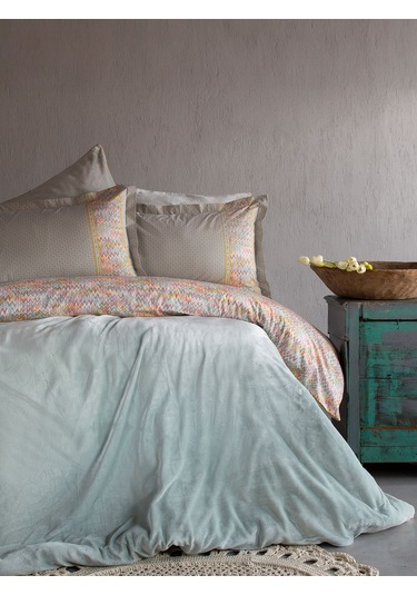 Bedline Smoothie Nevresim Takımı Çift Kişilik Hilly Green