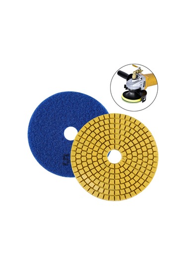 Vkemall 100mm 4 İnç Mermer Taş Pürüzsüzleştirici Elmas Zımpara Diski 800 Zımparalama Derecesi - Hızlı Ve Uzun Ömürlü