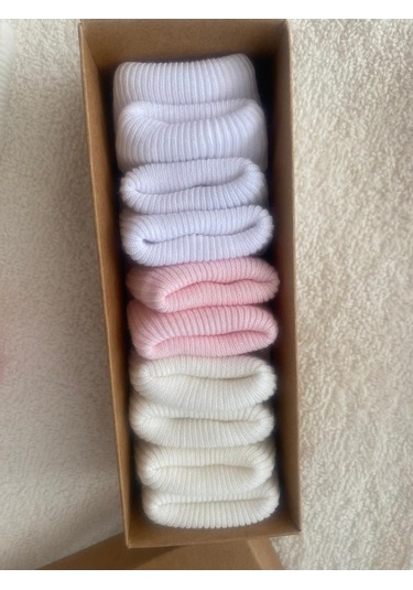 Kız Bebe Yenidoğan Kutulu 5'li Çorap 1309p Pembe