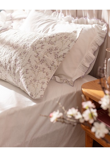 Madame Coco Marseille Çift Kişilik Yatak Örtüsü Seti - Mor Mürdüm