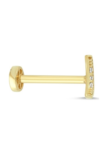 Altın Taşlı Hilal Tragus Piercing As79Pc Altınsepeti