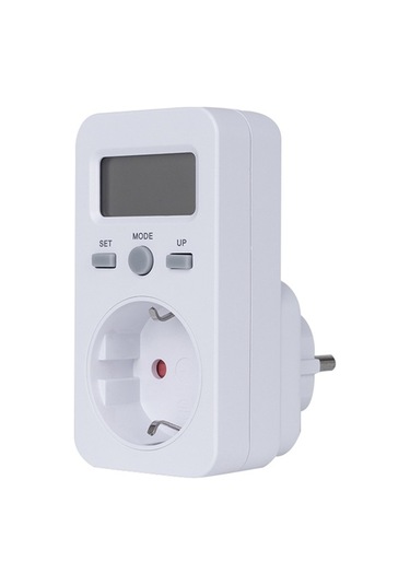 Ulzyvf Lcd Ekranlı Elektrik Kullanım Ölçer, Watt Kwh Maliyet Analizörü, 230v Eu Fişli
