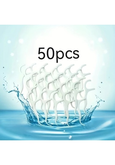 Willowhaven 50 Adet Beyaz Diş İpi Ve Ara Yüz Fırçası Seti Evde Ve Dışarda Günlük Ağız Bakımı