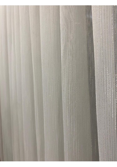 Venedik Armürlü Modern Şık Ekru Gold Simli Tül Perde 1/2,5 Orta Normal Pileli Ekru-gold