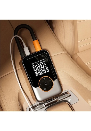 Primepickings Portable Wireless Inflator Taşınabilir Kablosuz Dijital Basınç Göstergeli Usb Şarjlı Araç Bisiklet Için Hava Kompresörü