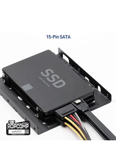 Ropcomp 4-pin Molex Erkek - 15-pin Sata Güç Dönüştürücü Ve Çoklayıcı Kablo