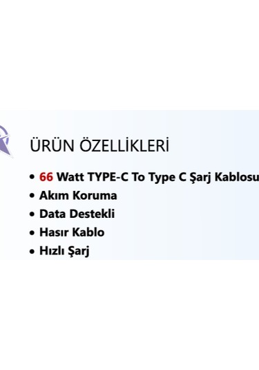 Blue Team 66watt Typr-c To Type-c Şarj Kablosu Beyaz