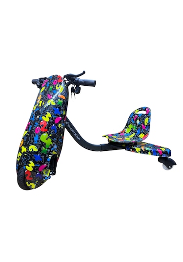 Drift Car Elektrikli Kaykay Drift Scooter Bluetooth Hoparlörlü RS-R1 Colors Numbers Grafiti