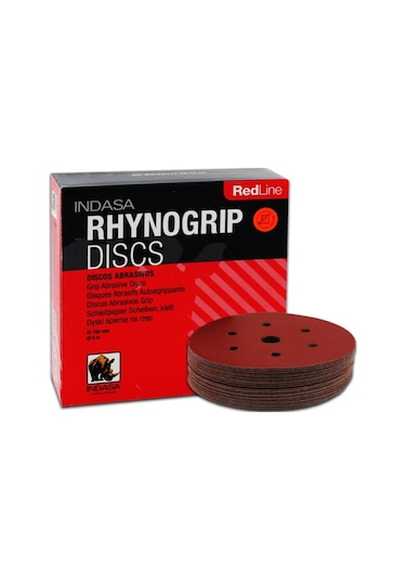Indasa Rhynogrip Discs Red Line Cırt Disk Zımpara 150Mm