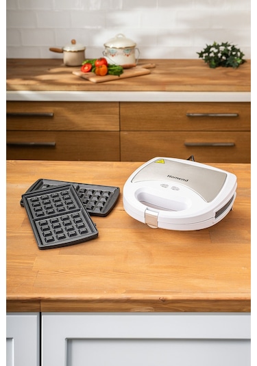 Homend Toastbuster 1319H Waffe&Tost Makinesi (Çıkartılabilir Plakalı)