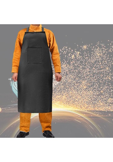 Suntek Kaynak İş Önlüğü Hafif Koruma Ev Deri İşçiliği Siyah