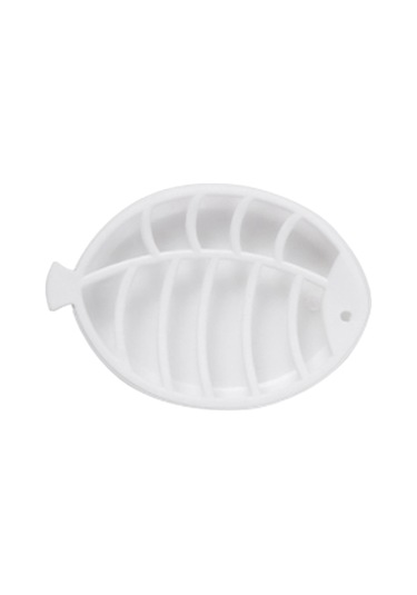 Lebıhmurah Bf1348 Balık Şeklinde Sabun Plastik Kutu Saklama Kabı Sabunluk Koruyucu Tepsi Tutucu Kılıf Banyo Aletleri, Beyaz